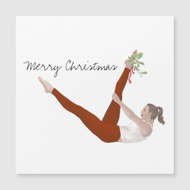 Carte de Noël Pilates (Devant)