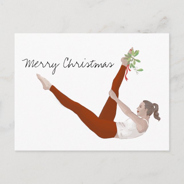 Carte de Noël Pilates (Devant)