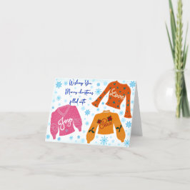 Carte de Noël pleine d'amour, pièce et joie