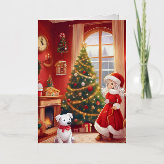 Carte de Noël pliée