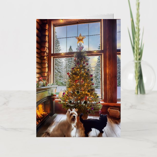 Carte de Noël pliée (Recto)