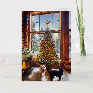 Carte de Noël pliée