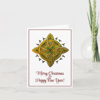 Carte de Noël pliée imprimée à partir d'art origin