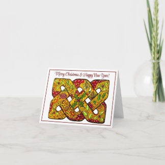 Carte de Noël pliée imprimée à partir d'art origin