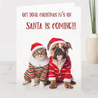 Carte de Noël pour animaux