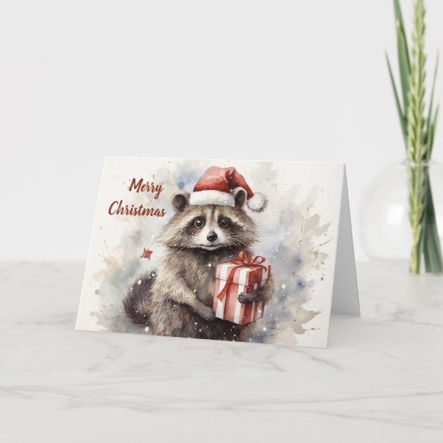 Carte de Noël pour animaux Whimsical (Devant)