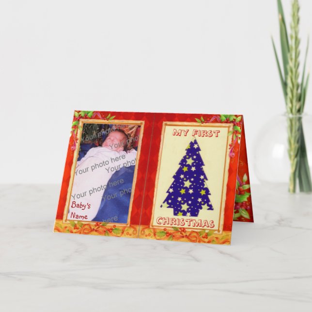 Carte de Noël pour bébé (Devant)