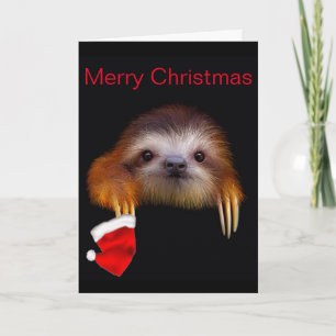 Carte de Noël pour bébé Sloth