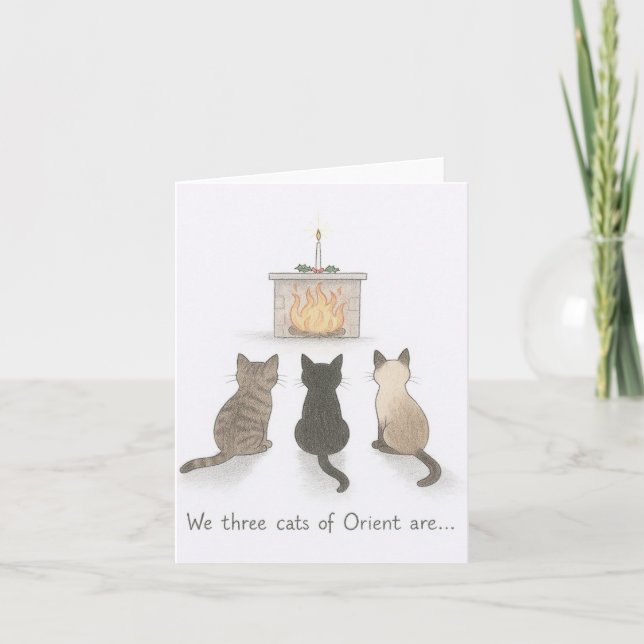 Carte de Noël pour chat (Devant)