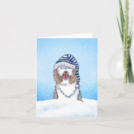 Carte de Noël pour chien de garde anglais