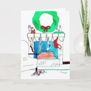 Carte de Noël pour coureur - Bar de sport Ho Ho Ho