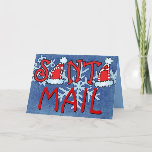 Carte de Noël pour enfants de Père Noël (Devant)