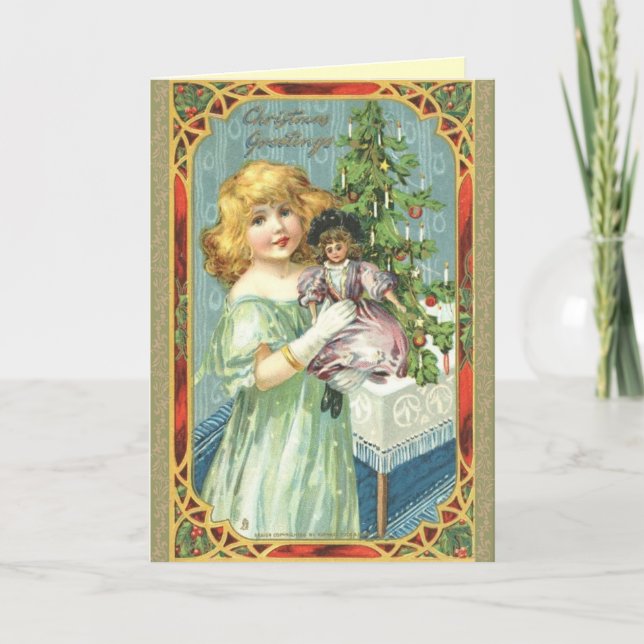Carte de Noël pour enfants victorienne (Devant)