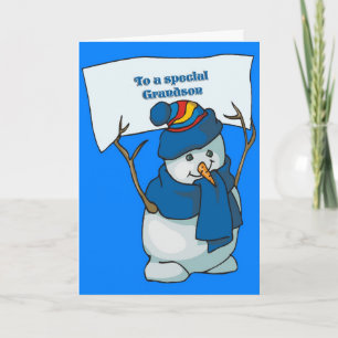 Carte de Noël pour Grand-fils