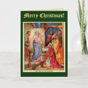 Carte de Noël pour hommes sages, avec Verse bibliq