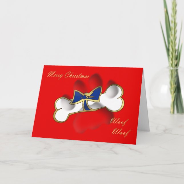Carte de Noël pour la carte de Noël de chien du (Devant)