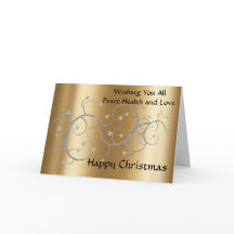 Carte de Noël pour la famille et les amis