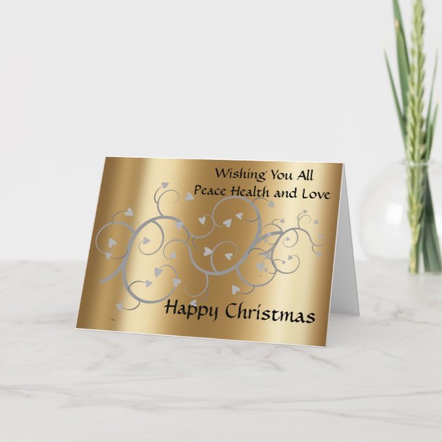 Carte de Noël pour la famille et les amis (Devant)
