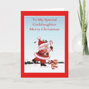 Carte de Noël pour la filleule