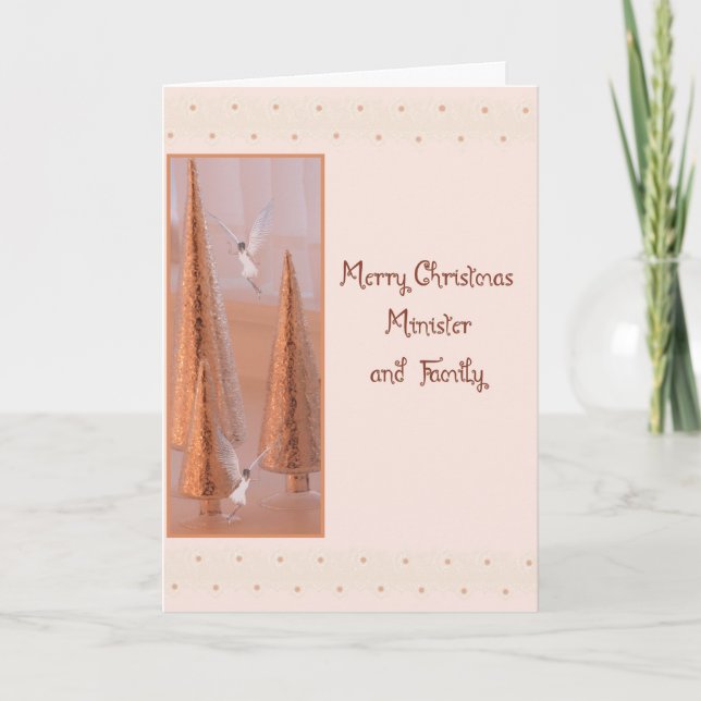 Carte de Noël pour le ministre et la famille (Devant)