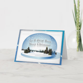 Carte de Noël pour le patron