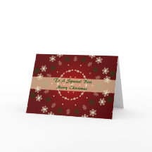 Carte de Noël pour le patron spécial
