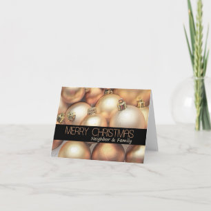 Carte de Noël pour le voisin et la famille