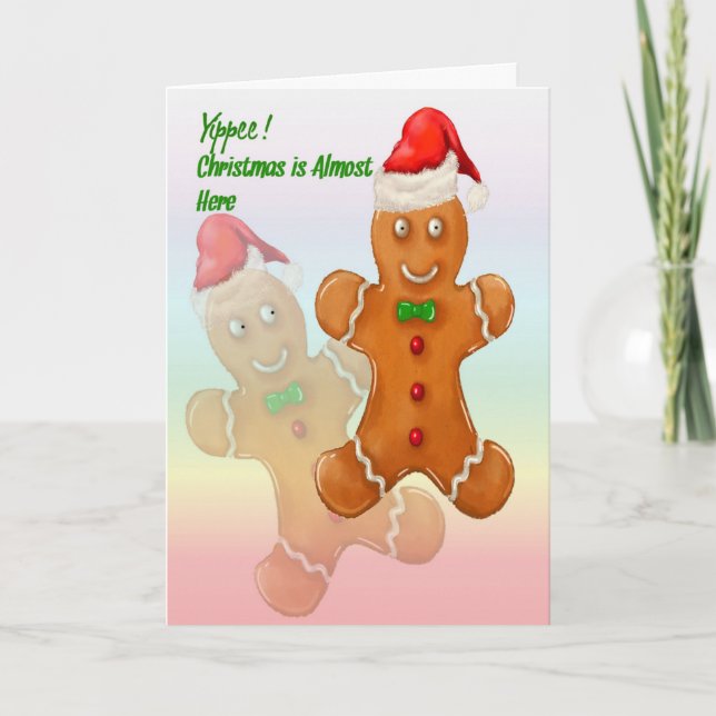 Carte de Noël pour les enfants avec pain d'épice p (Devant)