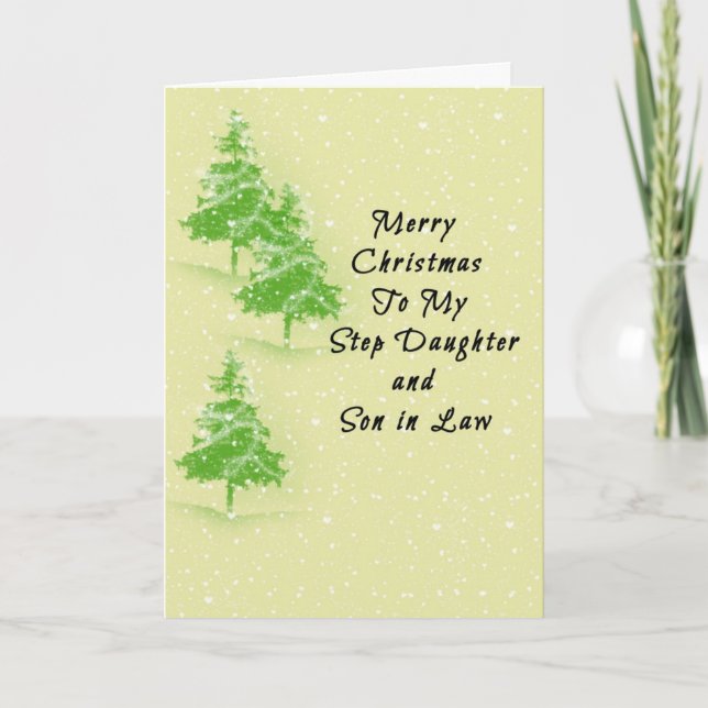 Carte de Noël pour Step Daughter et Son in Law (Devant)