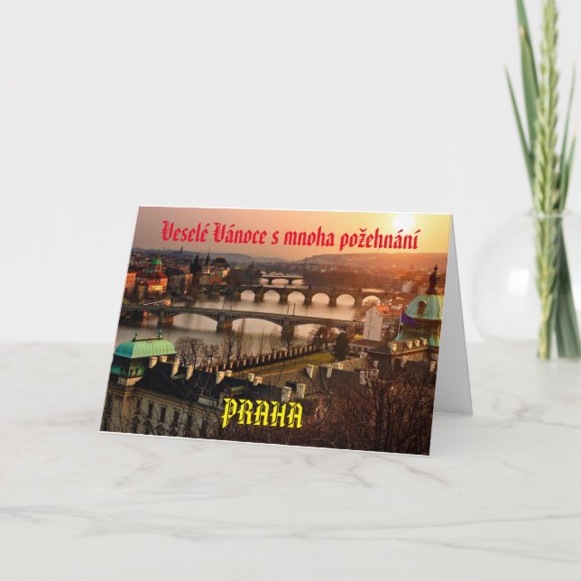 Carte de Noël Prague (Praha) (Devant)