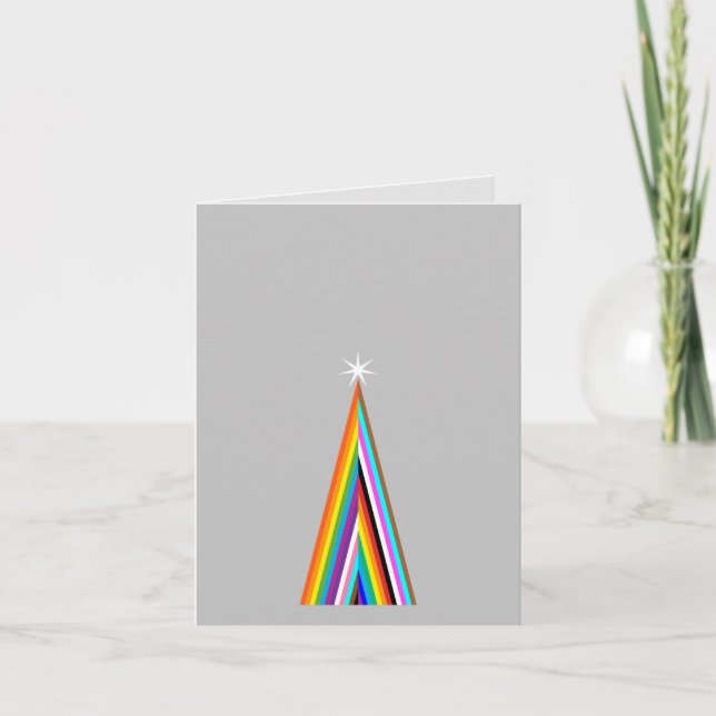 Carte de Noël Rainbow minimale (Devant)