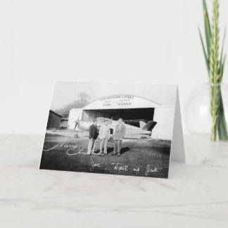 Carte de Noël Rare Zahns Airport