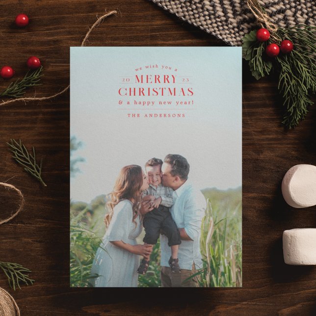 Carte de Noël Red Holiday Plaid (Créateur téléchargé)