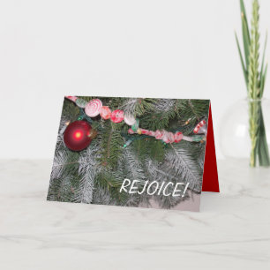 Carte de Noël/Réjouissez-vous