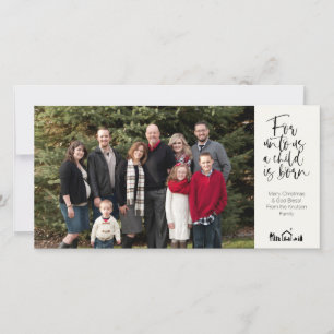 Carte de Noël religieuse 4 Photo KJV Verse