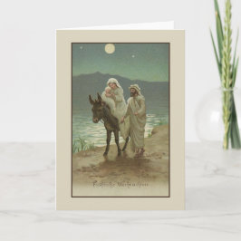 Carte de Noël religieuse allemande vintage