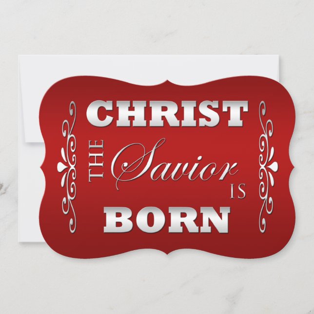 Carte de Noël religieuse chrétienne (Devant)