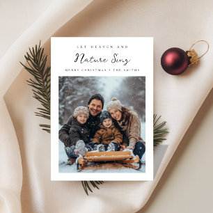 Carte de Noël religieuse élégante Photo « Que le c