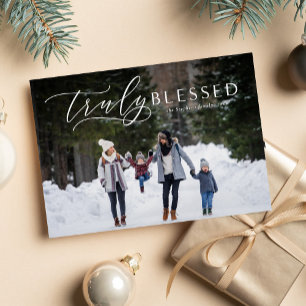 Carte de Noël religieuse vraiment bénie pour photo