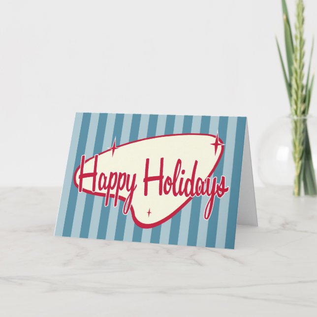 Carte de Noël rétro (Devant)