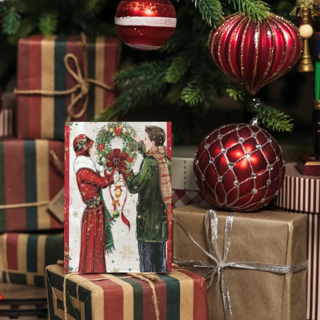 Carte de Noël rétro art déco (Créateur téléchargé)