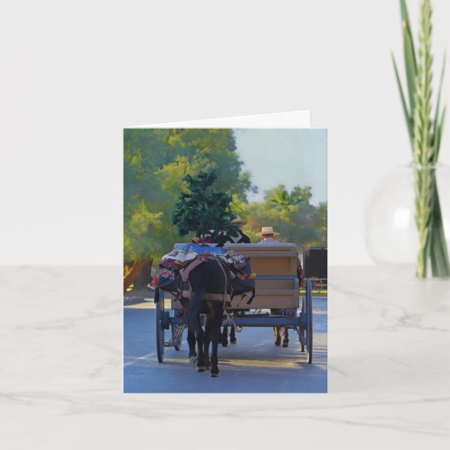 Carte de Noël : Réveillon de Noël dans la vallée d (Devant)