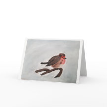 Carte de Noël Robin