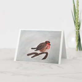 Carte de Noël Robin