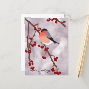 Carte de Noël Robin personnalisée