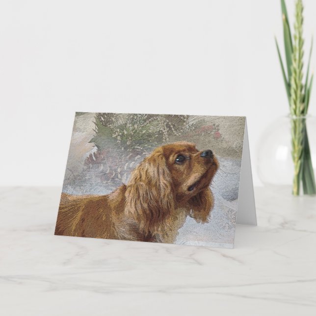 Carte de Noël Ruby Cavalier (Devant)