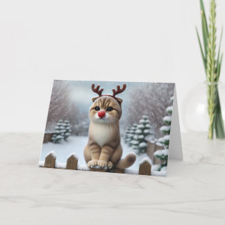 Carte de Noël Rudolph Whiskers