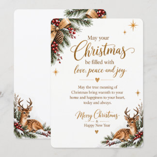 Carte de Noël rustique personnalisée