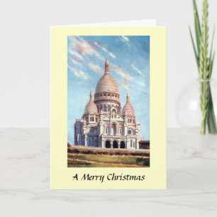 Carte de Noël - Sacré-Coeur, Paris