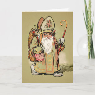 Carte de Noël Saint Nick vintage